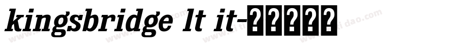 kingsbridge lt it字体转换